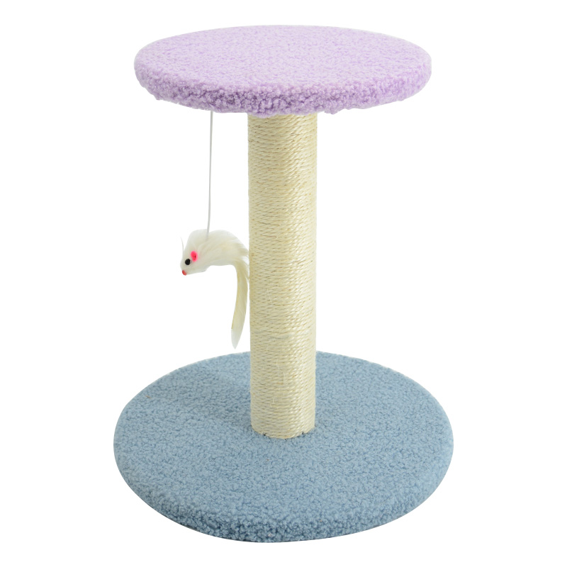 MH01 Color-Contrast Jumping Platform Sisal Bench Cat Tree