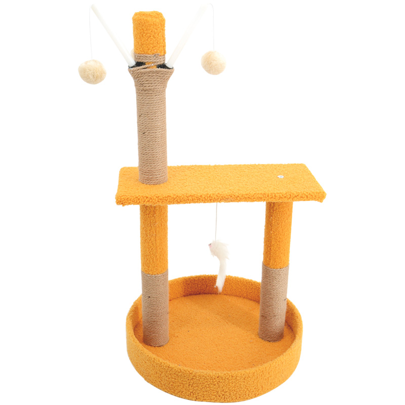 MH09 Color-Block Round Nest Jumping Cat Tree