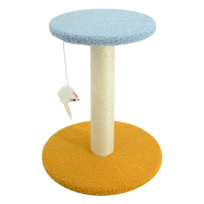 MH01 Color-Contrast Jumping Platform Sisal Bench Cat Tree