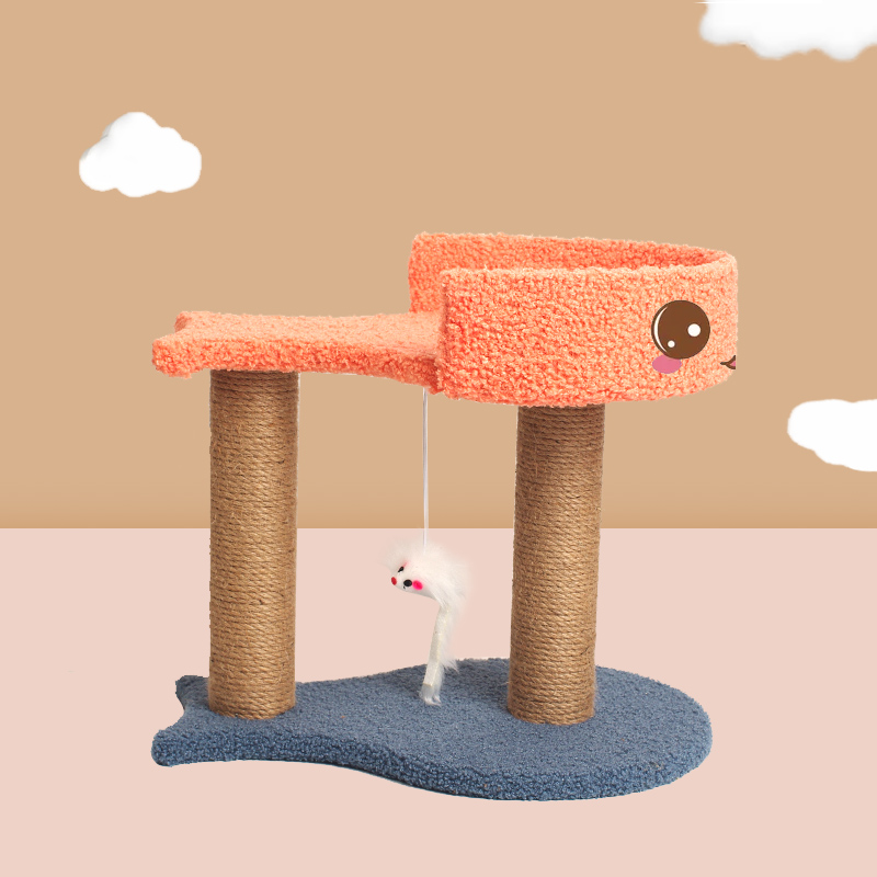 MH05 Double Fish Color-Contrast Cat Tree