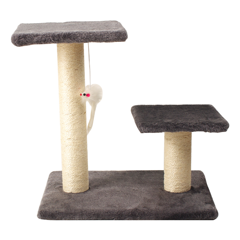 Double Platform Double Column Cat Tree