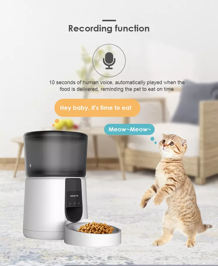 Live Real-time Video Voice Interaction Smart Pet Bowls 3.5L Mobile App Remote Feeding Pet Feeder