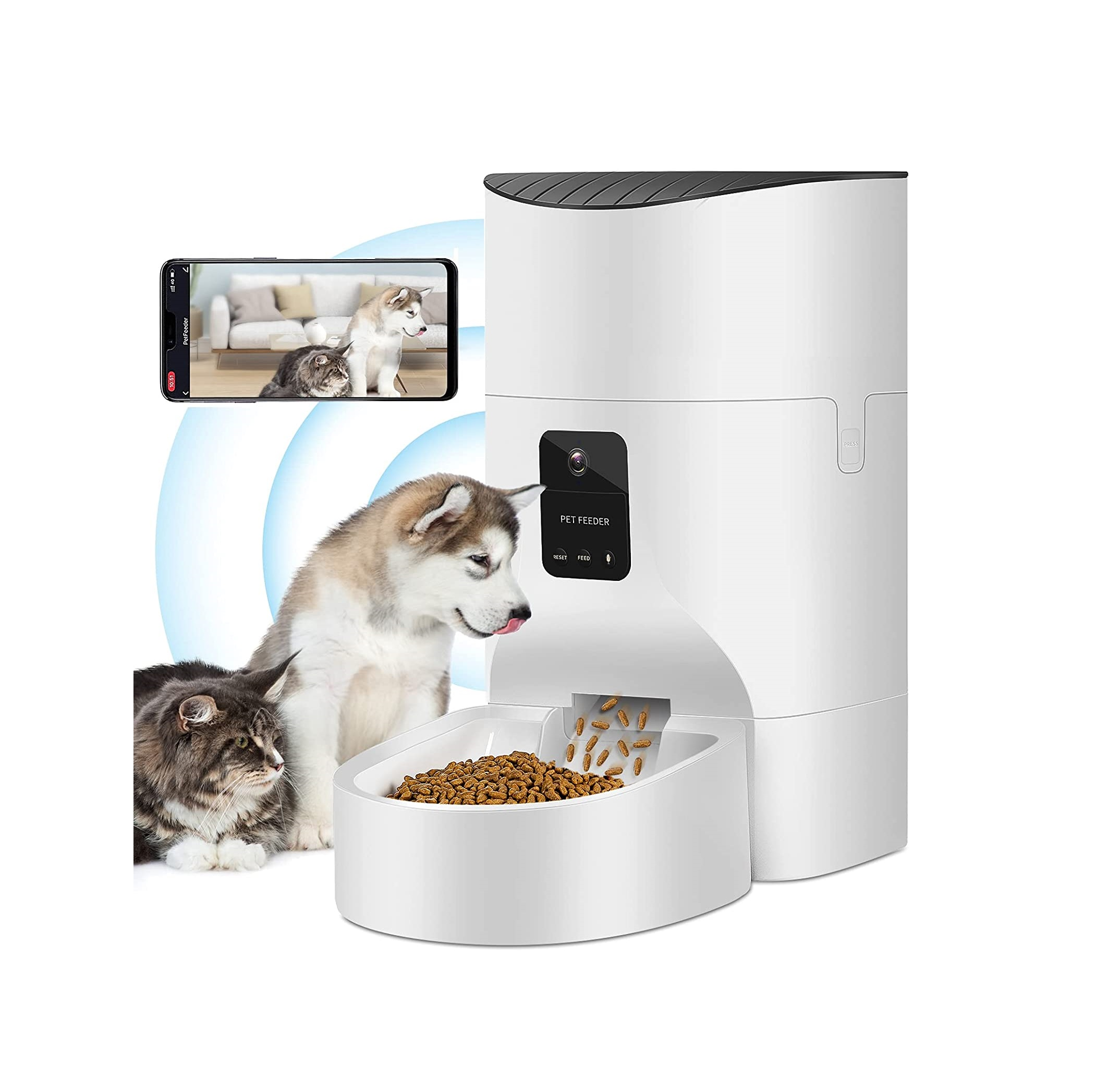 Automatic Cat Feeder 7L Wifi App Control Pet Feeder 9L Intelligent Cat Feeder For Small Aninals